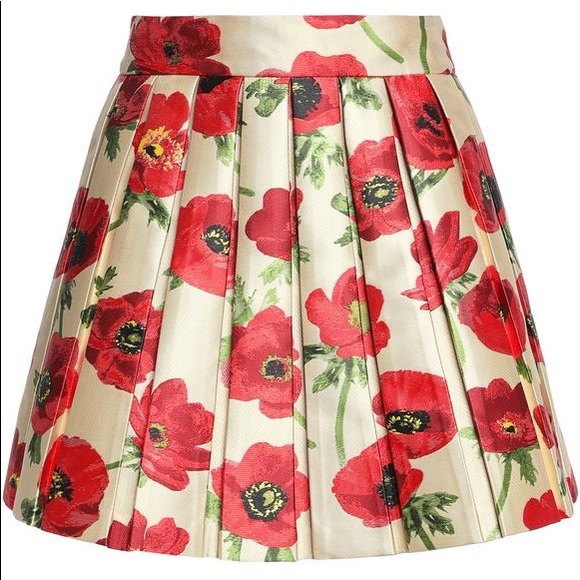Alice + Olivia 🌺🌺🌺 Vintage Floral Mini Skirt Size 4 - Picture 7 of 8